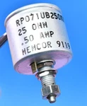 Memcor Rp071ub250kk Rheostat Mil-spec 12.5w 25 Ohms 0.50a Wire Wound. Fixed Price $99.95.