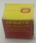 Ohmite Rjs50r Rheostat 50 Watt, 1000 Ohm, Model J. Fixed Price $37.99.