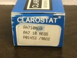 Clarostat Potentiometer A47-10meg Conductive Plastic Nos Nib New 0.5 Watt. Fixed Price $15.01.
