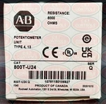 Allen Bradley 800t-u24 30.5mm Potentiometer Unit, 5000 Ohms Resistive Element. Fixed Price $225.00.