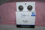 Mainstays 10 Piece Weave Cabinet Knobs With Mounting Screws Antique Brass Finish. Fixed Price $12.98.