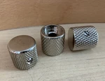 Guyker Lot Of 3 Nickel Flat Top Electric Guitar Pot Control Knobs 6.5mm Shaft. Fixed Price $10.00.