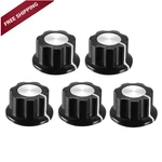 Uxcell 5pcs Speaker Control Knob Power Amplifier 6.4mm Shaft Dia.. Fixed Price $10.11.
