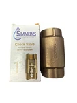 New Simmons 1" Check Valve 503sb Bronze For Cold Water. Fixed Price $33.49.