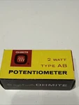 Nos Vintage Ohmite 2 Watt 1 M Ohm Potentiometer Ca-1052 Type A-click, Log.. Fixed Price $18.00.
