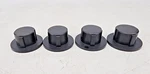 Lot Of 4 Vintage Rogan 1.75" 1-3/4" Control Knob Black Pointer Raytheon. Fixed Price $16.96.