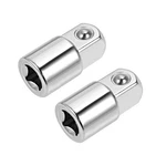 Uxcell 2 Pcs 1/4 Inch Drive (f) X 3/8 (m) 1/4" F To 3/8" M, Silver. Fixed Price $11.16.