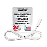 Replacement Whirlpool 12002355 Refrigerator Thermistor Kit 12 Month Warranty. Fixed Price $13.99.