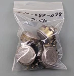 (4) Allen-bradley Type J Potentiometers 2.5k Ohms Ks-13790-l42. Fixed Price $12.29.