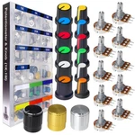 84 Pcs Wh148 Potentiometer Kit 1k To 1m Rotary Linear Taper Assortment Set. Fixed Price $23.99.