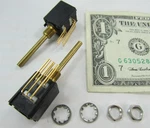 Lot 2 Honeywell Clarostat Potentiometers Switches 5k Ohm Long Stem 1-turn Detent. Fixed Price $11.99.