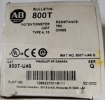 New In Box - Allen Bradley 800t-u46 Potentiometer Unit 800tu46. Fixed Price $174.99.
