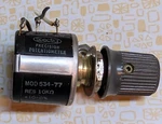Spectrol Precision Potentiometer Mod 534 Res 10k And Knob Used. Fixed Price $8.99.