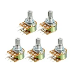 Wh148 100k Ohm Variable Resistors Double Rotating Tapered Carbon Film 5pcs. Fixed Price $8.17.