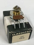 Clarostat A47-10k-s, 1/2w 10k Ohm Linear Potentiometer Element. Fixed Price $14.89.