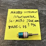 Maurey Instrument 50-m230 250k Ohms 84635-6 D3 Precision Potentiometer Loc E. Fixed Price $36.00.