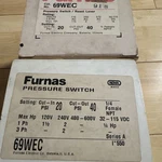 Furnas Pressure Switch 69wec Cut In 20 Out 40 New Original. Fixed Price $75.00.
