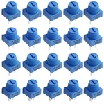 Waziaqoc 20 Pcs 1k 10k 50k 100k Ohm Breadboard Trim Potentiometer, Blue Knob.... Fixed Price $19.02.
