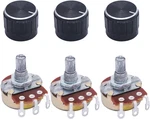 Twtade / 3pcs Wh138 500 Ohm Potentiometer Single Turn Rotary Linear Variable Pot. Fixed Price $14.29.