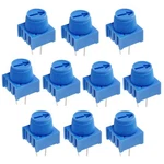 Waziaqoc 10 Pcs 10k Ohm Breadboard Trim Potentiometer, Blue Knob Variable.... Fixed Price $9.82.