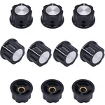 Taiss 10pcs Silver Tone Top Rotary Knobs For 4 Mm Dia. Shaft Potentiometer New. Fixed Price $15.91.