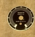 Nos One Vintage Ohmite Dial Plates For Potentiometers Or Switches 0-100. Fixed Price $10.00.
