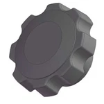 Innovative Components Fluted Knob Soft Touch, 1/2-13 Thread Size, 1.25"l, Steel. Fixed Price $13.44.