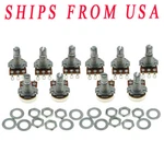 Kaish 10 Pcs A500k Audio Guitar Mini Pots Long Split Shaft 500k Potentiometers. Fixed Price $11.99.