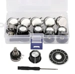 Molence 6pcs Rv24yn20s Single Turn Carbon Film Rotary Potentiometer Kit 100 5.... Fixed Price $6.99.