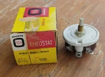 Nos Porcelain Ohmite Model 0324 Rheostat 50 Watt, J, Series A, 500 Ohm. Fixed Price $28.50.