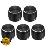 Uxcell 5pcs Potentiometer Knob Knurled Shaft Black Tone Aluminum 6mm Di.... Fixed Price $18.99.