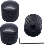 Taiss/3pcs Black Metal Dome Knobs Electric Guitar Volume Tone Control. Fixed Price $10.95.