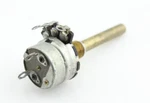 Vintage 1963 Stackpole 400k Ohm Audio Taper Switched Potentiometer Brass Shaft. Fixed Price $19.86.