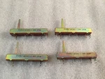 4 Pcs Noble 50k X2 8845 Japan Slider Pot Hifi Amp Ohm Potentiometer Nos. Fixed Price $12.50.