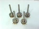 Lot Of 5 Centralab 2" Long Shaft Potentiometers Hms-25k Job. Fixed Price $15.95.